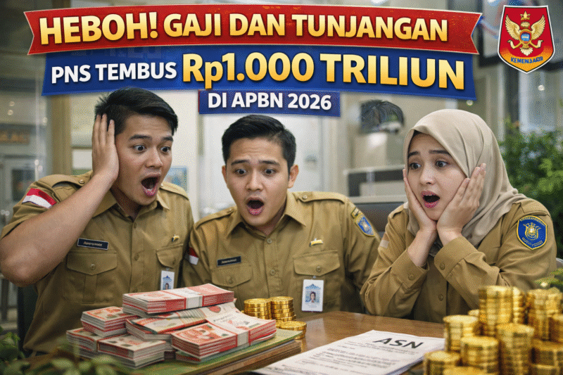 Heboh Dana MBG, APBN Disorot Gaji ASN Capai Rp1.000 Triliun