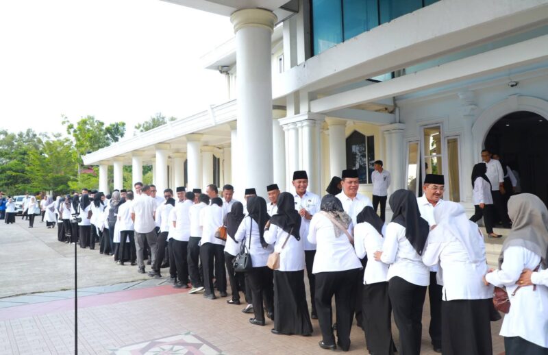 Anwar Sadat memimpin apel gabungan pasca Hari Raya Idulfitri 1447