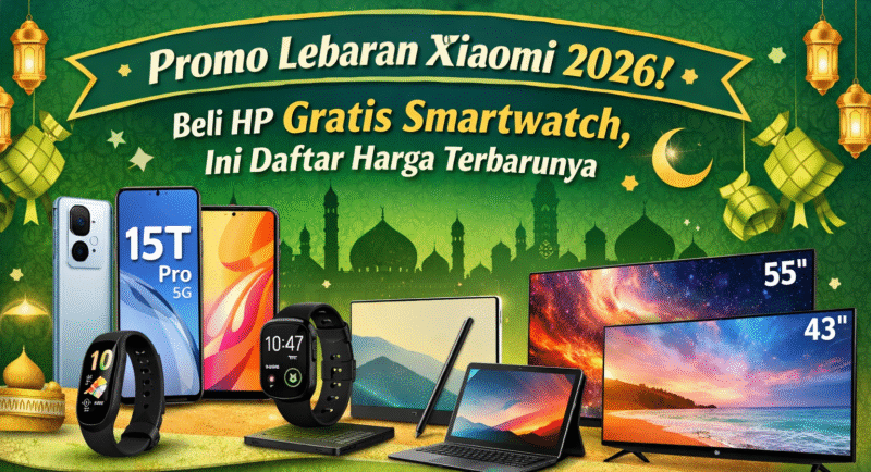 Promo Lebaran Xiaomi 2026! Beli HP Gratis Smartwatch
