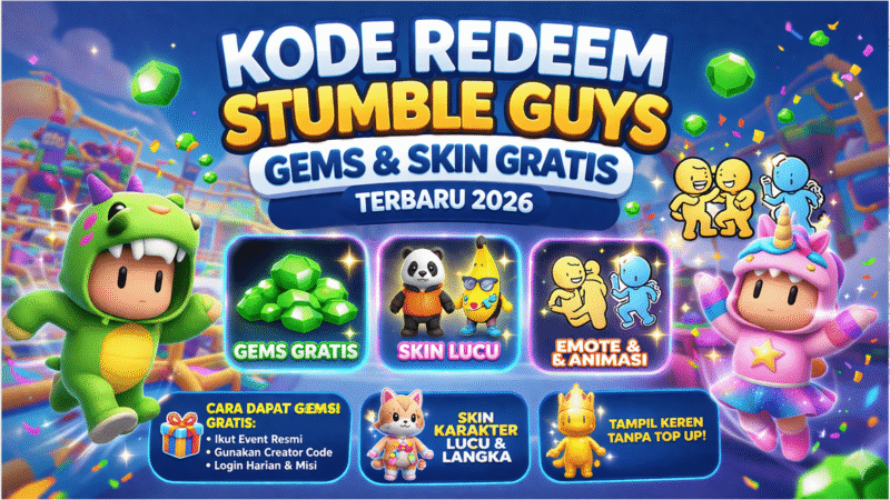 Kode Redeem Stumble Guys Terbaru 2026