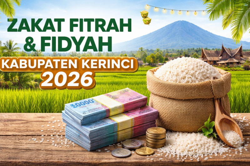 Besaran Zakat Fitrah dan Fidyah Ramadhan 2026 di Kerinci
