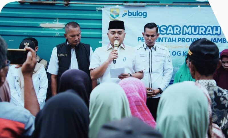 Bupati Tebo Gelar Operasi Pasar Murah di Rimbo Bujang (Foto Pemkab Tebo)