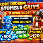 Kode Redeem Stumble Guys 11 April 2026: Klaim Skin Gratis, Gems, dan Stumble Tokens Sekarang!