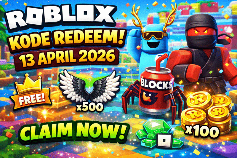 Kode Redeem Roblox 13 April 2026 Terbaru: Klaim Aksesori Keren!