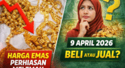 Harga Emas Perhiasan Melemah 9 April 2026, Ini Faktor dan Waktu Terbaik Membeli