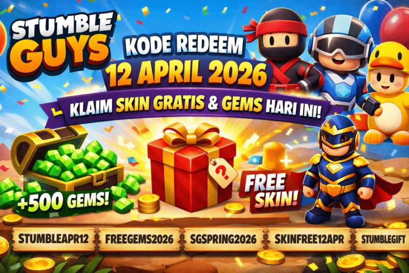 Kode Redeem Stumble Guys 12 April 2026 Terbaru!