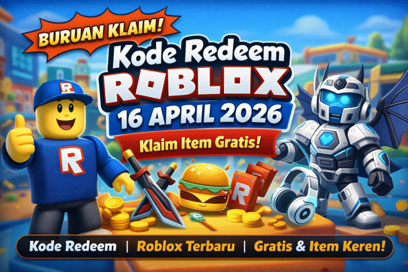 Kode Redeem Roblox 16 April 2026, Klaim Item Gratis!