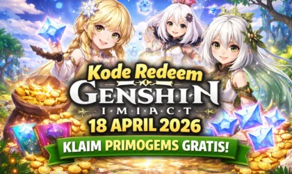 Update Kode Genshin 18 April 2026 Banyak Primogems Gratis