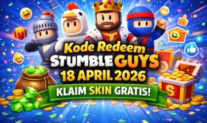 Kode Stumble Guys Terbaru 18 April 2026, Full Hadiah Gratis