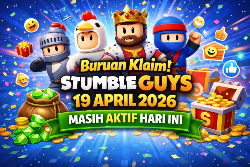 kode redeem Stumble Guys, Stumble Guys 19 April 2026, kode Stumble terbaru, redeem Stumble hari ini, skin gratis Stumble Guys, hadiah Stumble Guys, update Stumble Guys 2026, kode Stumble aktif