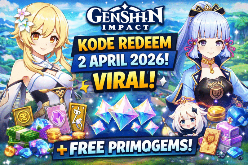 Kode Redeem Genshin Impact 2 April 2026 Viral! Klaim Primogems Gratis 