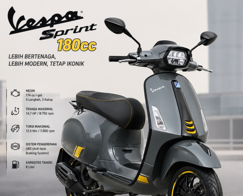 ilustrasi Vespa Sprint 180cc (Foto Al)
