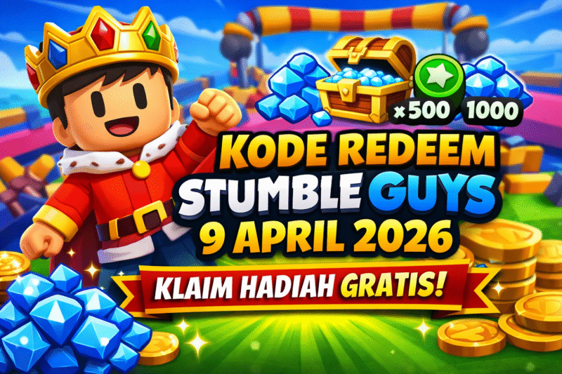 Kode Redeem Stumble Guys 9 April 2026 Terbaru hari Ini!
