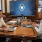 Sekretaris Kabinet Teddy Indra Wijaya menerima Menteri Koperasi Ferry Juliantono di Kantor Sekretariat Kabinet, Jakarta, Senin (20/4/2026)