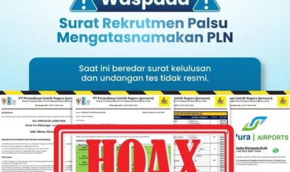 Waspada Rekrutmen Palsu, PLN Tegaskan Seleksi Hanya Lewat Kanal Resmi