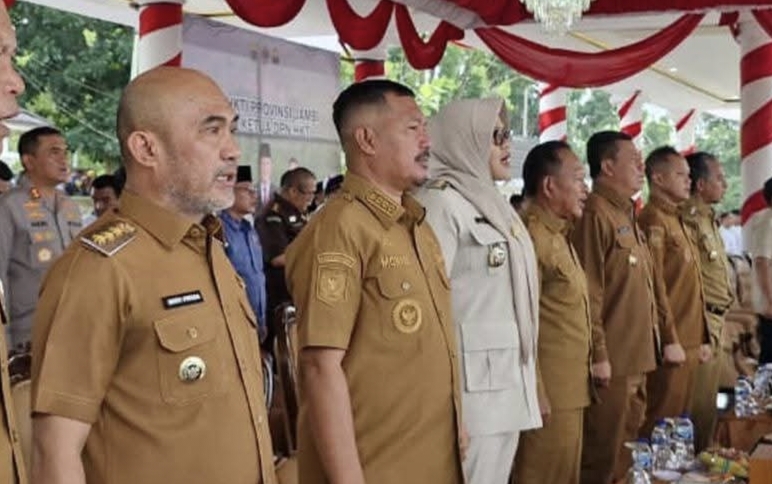 Bupati Kerinci Monadi Hadiri Pelantikan HKTI Jambi, Dukung Swasembada Pangan