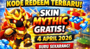 Kode Redeem Stumble Guys 4 April 2026: Skin Gratis dari Common hingga Mythic!