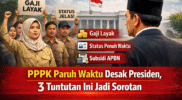PPPK Paruh Waktu Desak Presiden 3 Tuntutan Ini Jadi Sorotan