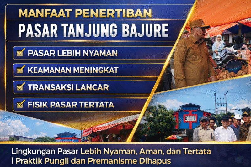 Manfaat Penertiban Pasar Tanjung Bajure bagi Pedagang dan Pembeli