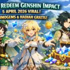 Kode Redeem Genshin Impact 5 April 2026 Viral, Buruan Klaim!