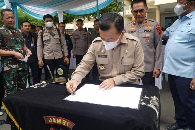 Al Haris, Gubernur Jambi, narkoba Jambi, Polda Jambi, pemusnahan sabu, ekstasi, etomidate, Kapolda Jambi, rehabilitasi narkoba, berita Jambi
