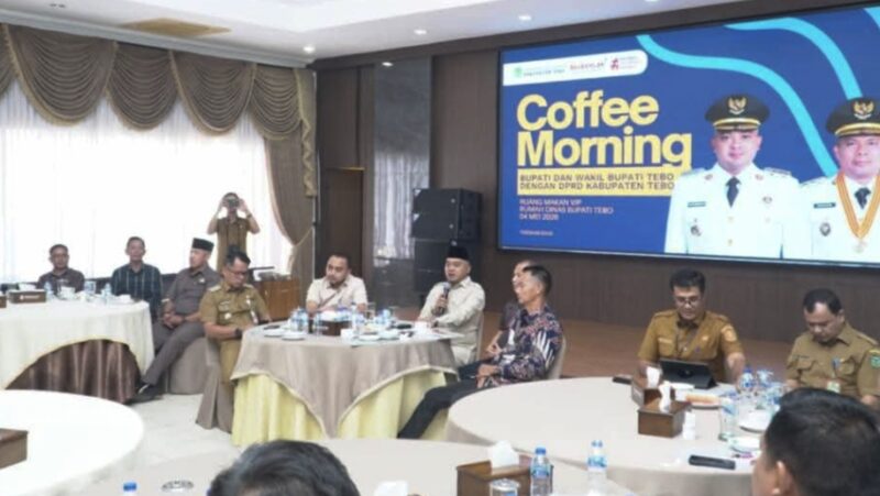 Bupati Tebo Perkuat Sinergi dengan DPRD Lewat Coffee Morning