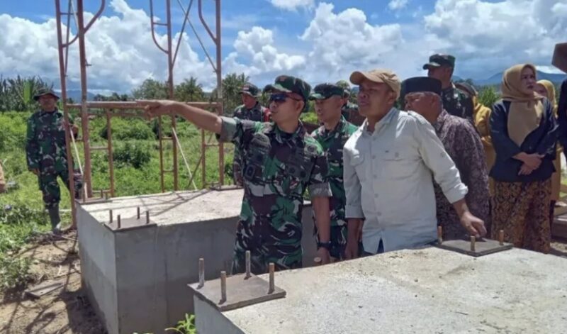 Dandim Kerinci Dampingi Danrem Tinjau Jembatan Garuda