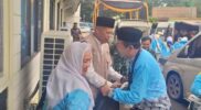 Wawako Azhar Hamzah Sambut 128 Jamaah Haji Sungai Penuh di Asrama Haji Jambi