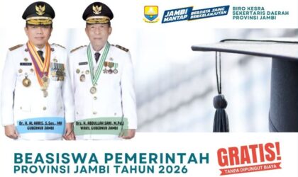 Program Beasiswa Pro-Jambi Cerdas Tahun 2026 Resmi Dibuka