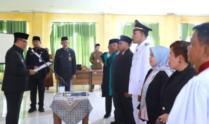 Wabup Tanjab Barat Lantik Lima Pejabat Manajerial