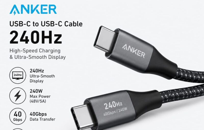 ilustrasi Anker USB-C Hub dengan Monitor Mini 240Hz (Foto Al)