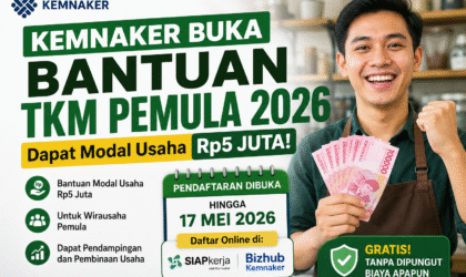 Kemnaker Salurkan Bantuan Usaha Rp5 Juta, Ini Syaratnya