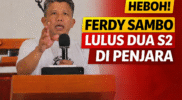 Publik Heboh, Ferdy Sambo Lulus S2 dari Dalam Lapas
