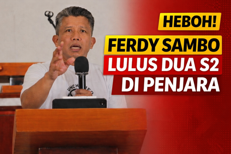 Publik Heboh, Ferdy Sambo Lulus S2 dari Dalam Lapas