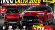 Toyota Calya 2026: MPV Murah, Modern, dan Irit untuk Keluarga