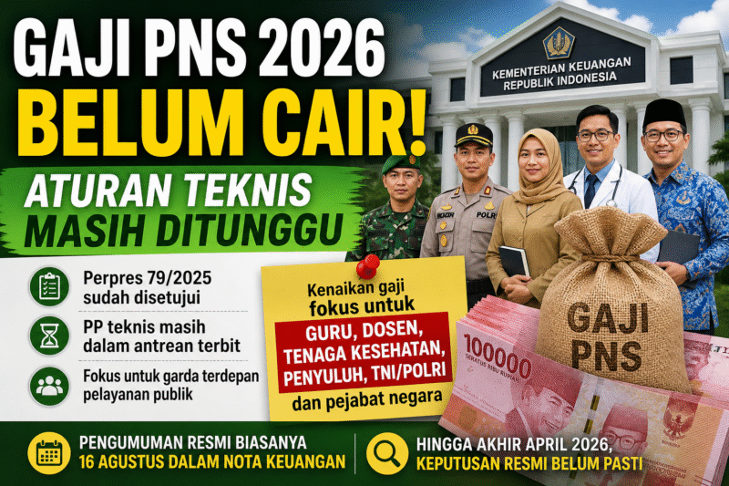gaji PNS 2026, kenaikan gaji ASN, Prabowo Subianto, PNS Indonesia, single salary ASN, gaji guru 3T, tunjangan PNS, PP gaji PNS, berita ASN terbaru, kebijakan pemerintah