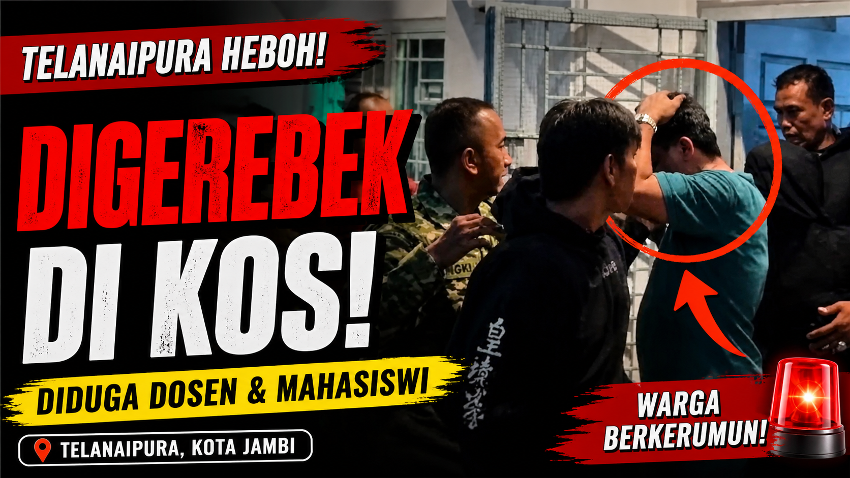 Drama Penggerebekan di Kos Dugaan Dosen dan Mahasiswi