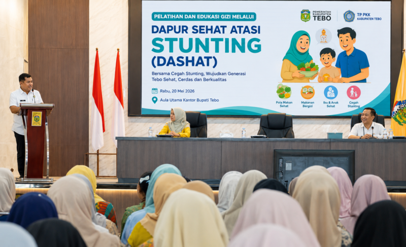 Cegah Stunting, Pemkab Tebo Latih Warga Olah Makanan Bergizi
