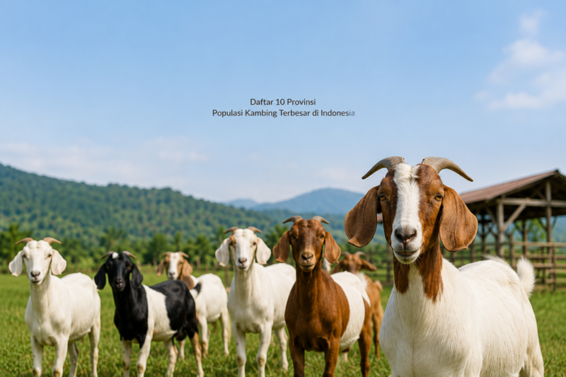 Daftar 10 Provinsi Populasi Kambing Terbesar di Indonesia, 4 Ada di Sumatera 
