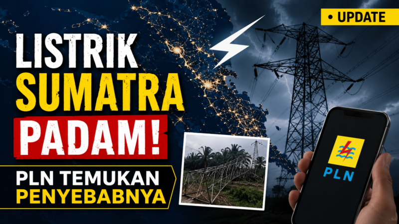 PLN Beberkan Penyebab Mati Listrik di Sumatra