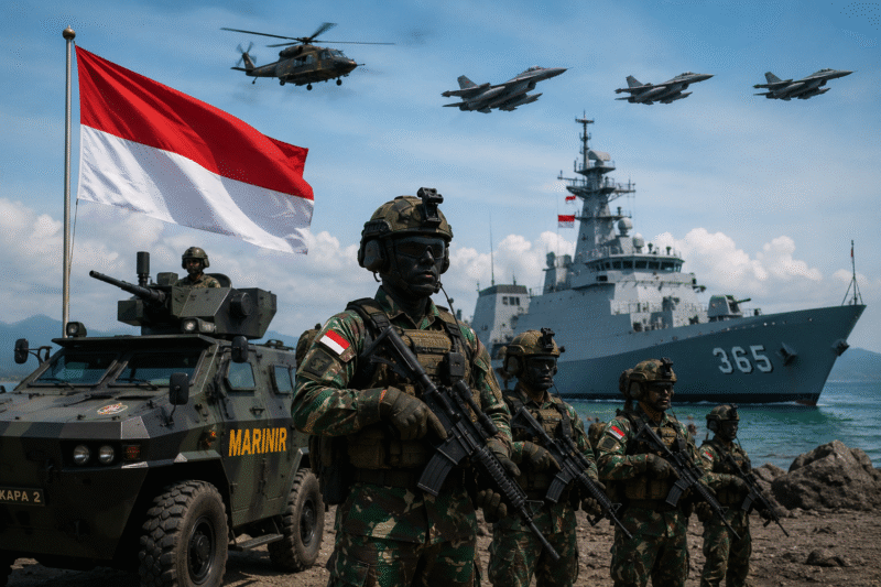 Indonesia Nomor 1 Belanja Militer di Asia Tenggara