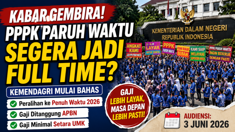 Kemendagri Buka Jalan PPPK Paruh Waktu Jadi Penuh Waktu