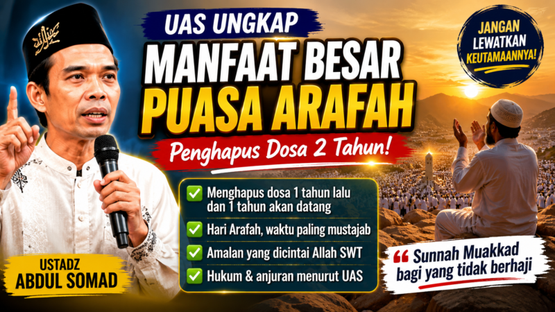 Manfaat Puasa Arafah, Penghapus Dosa Ampunan Allah