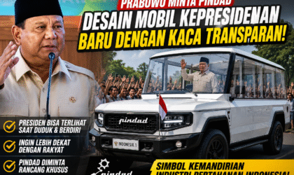 Prabowo Minta dirancang Mobil Dinas Transparan
