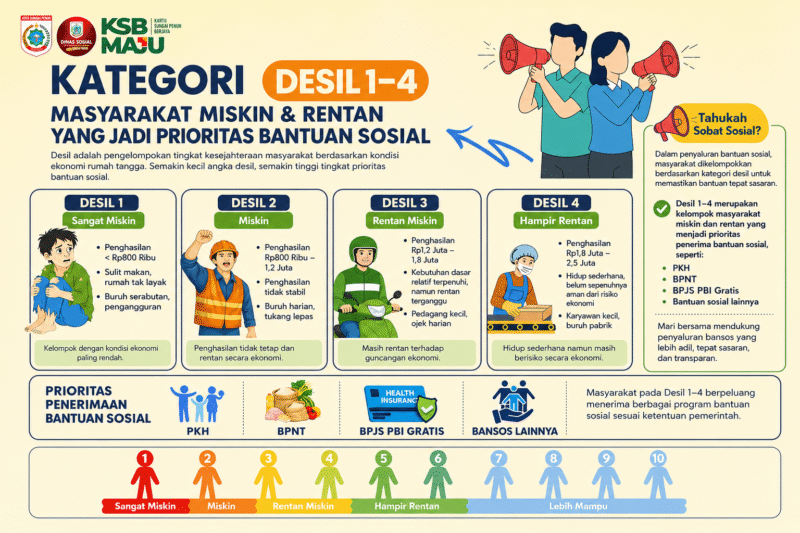 Ini Kategori Masyarakat yang Berhak Menerima Bantuan Sosial