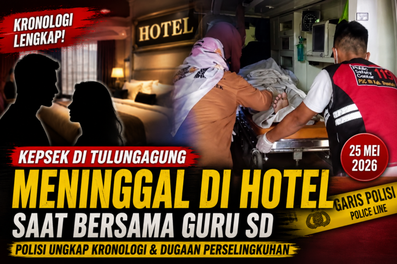 Kepsek di Tulungagung Meninggal di Hotel Saat Bersama Guru Muda