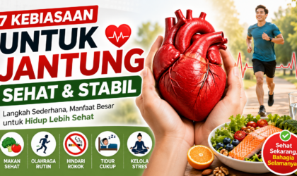 Lakukan 7 Kebiasaan Sederhana Jantung Tetap Sehat dan Stabil