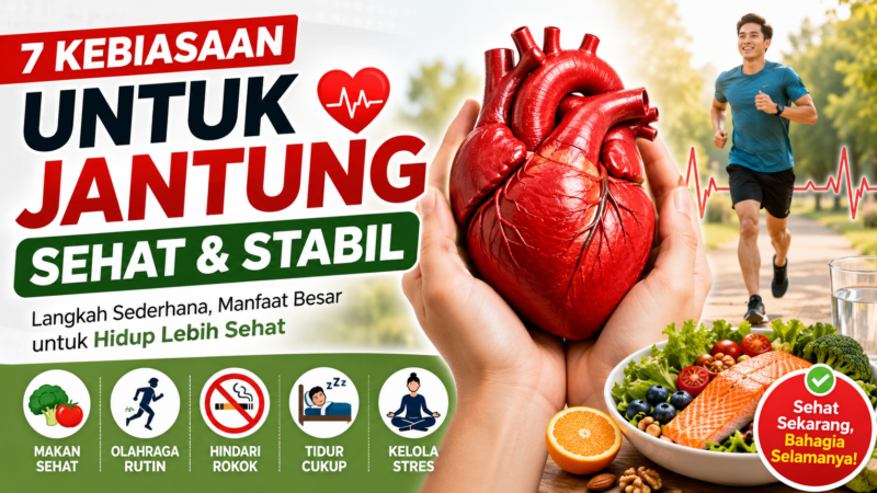 Lakukan 7 Kebiasaan Sederhana Jantung Tetap Sehat dan Stabil