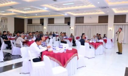 Rapat Kerja Teknis (Rakernis) Humas Siginjai Sakti Wira Bhakti di Mapolda Jambi, Senin (8/6/2026).