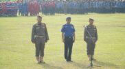 Upacara HUT Damkar, Satpol PP dan Satlinmas